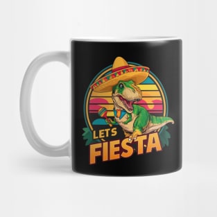 Let's Fiesta Mexican Dino Trex Cinco De Mayo Toddler Boys Mug